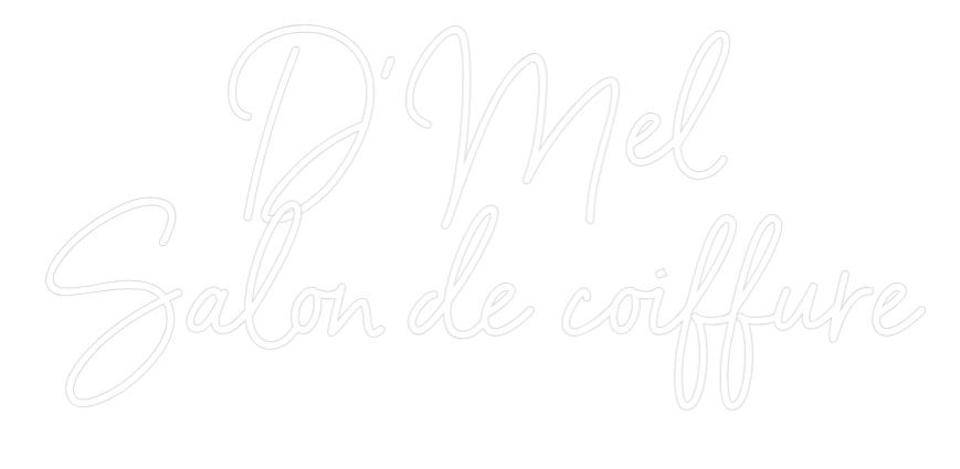 Custom Neon Sign Online Editor D'Mél 
Salon...