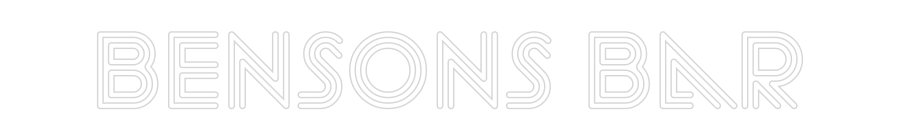 Custom Neon Sign Online Editor Bensons bar
