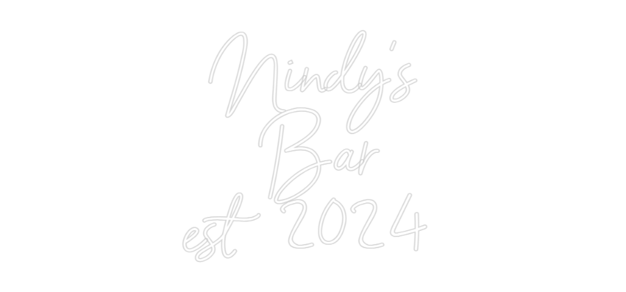 Custom Neon Sign Online Editor Nindy's
 Bar...