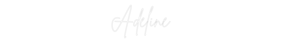 Custom Neon Sign Online Editor Adeline