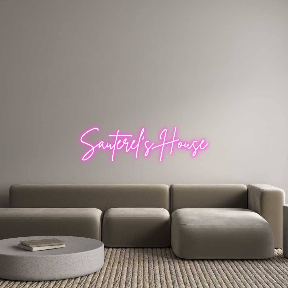 Custom Neon Sign Online Editor Sauterel's Ho...