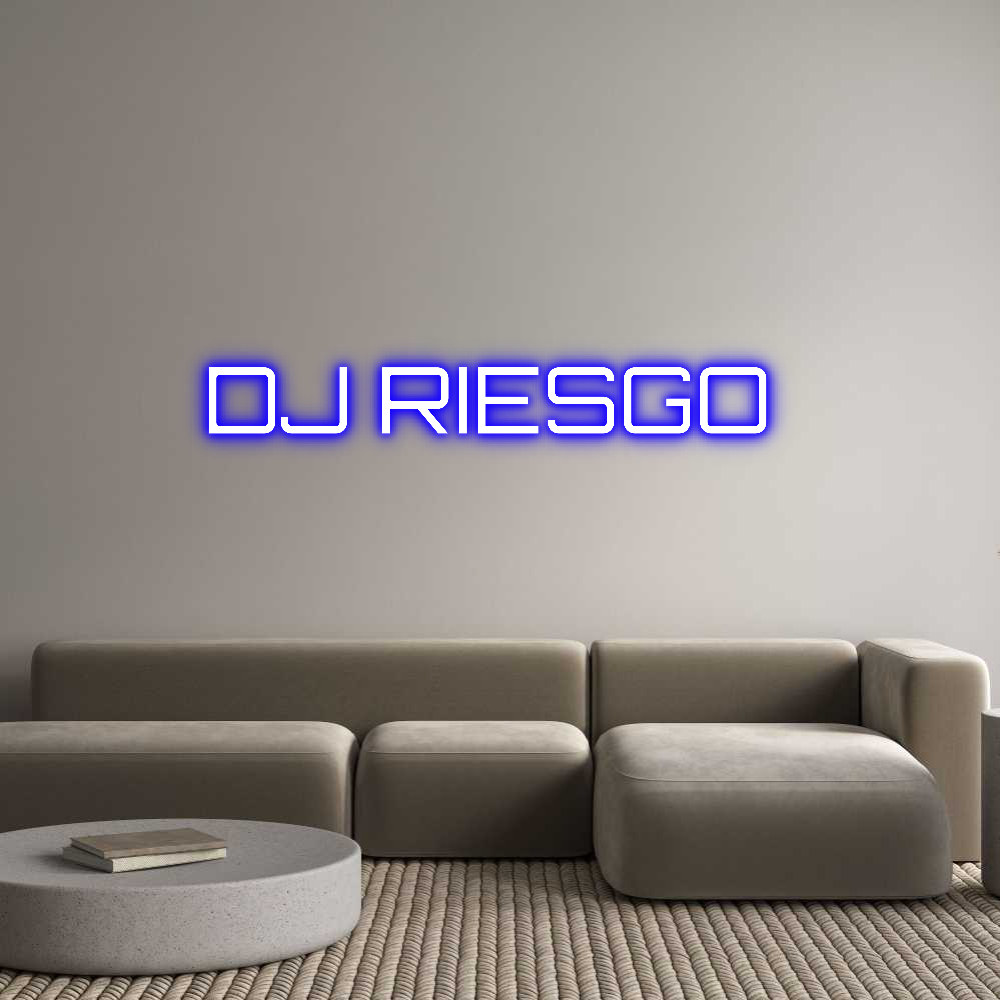Custom Neon Sign Online Editor DJ RIESGO