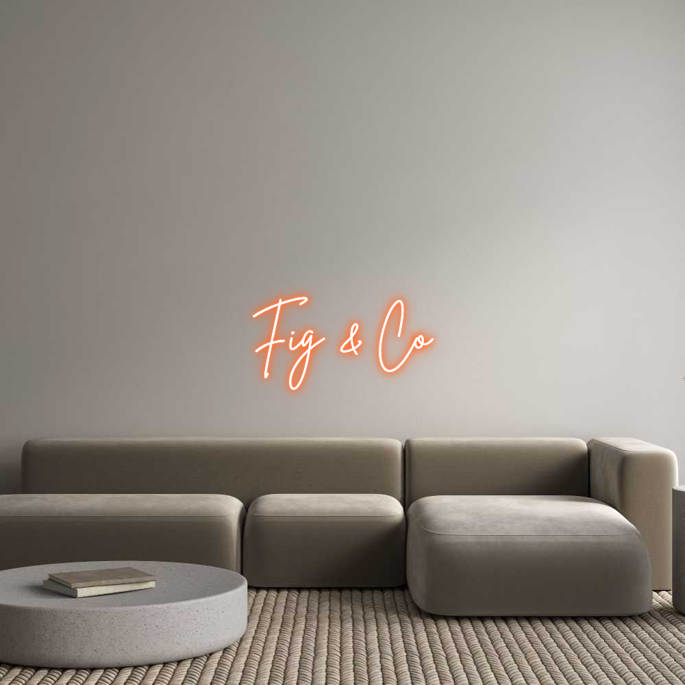 Custom Neon Sign Online Editor Fig & Co