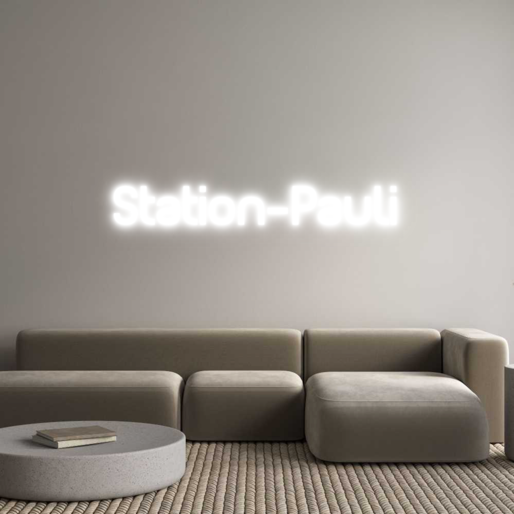Custom Neon Sign Online Editor Station-Pauli