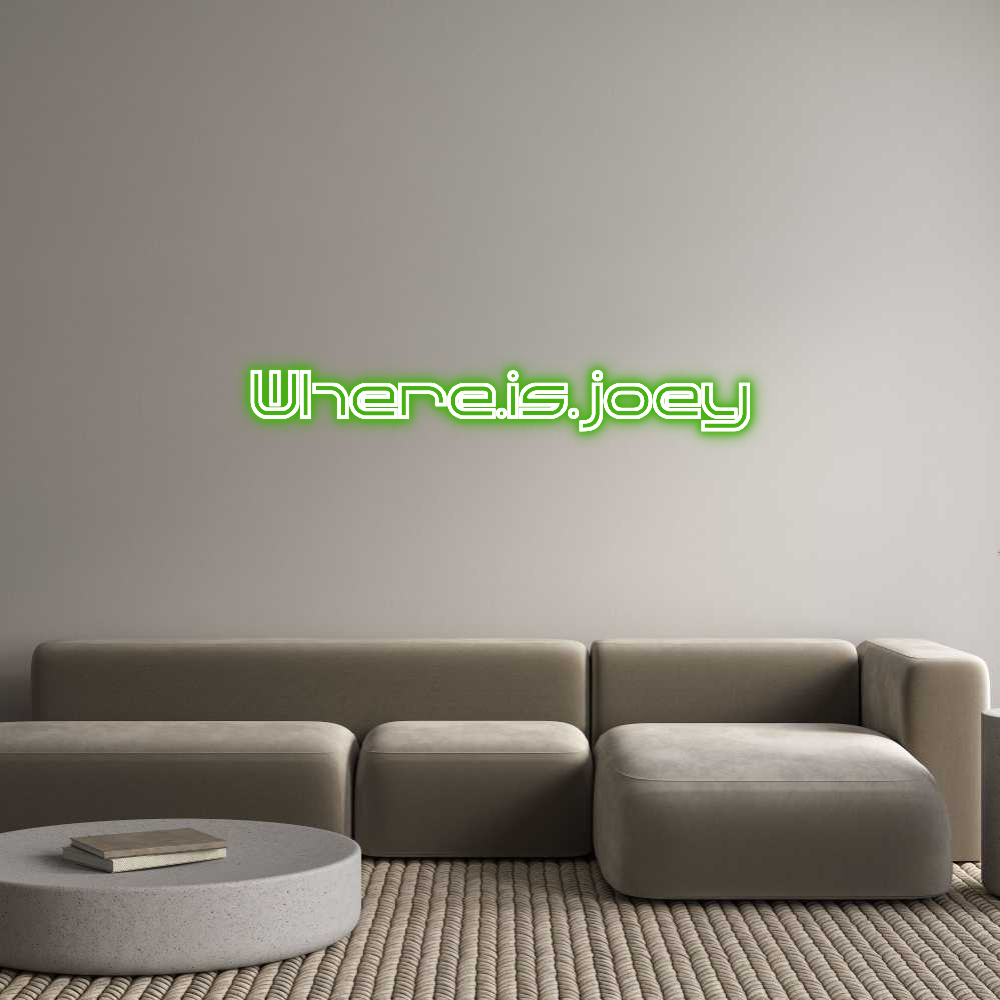Custom Neon Sign Online Editor Where.is.joey