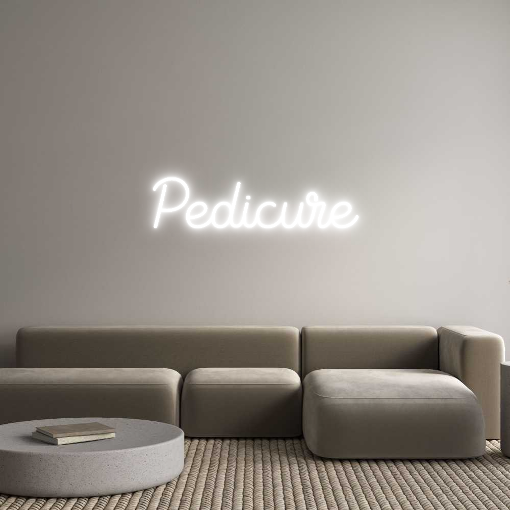Custom Back Lit Neon Sign Online Editor Pedicure