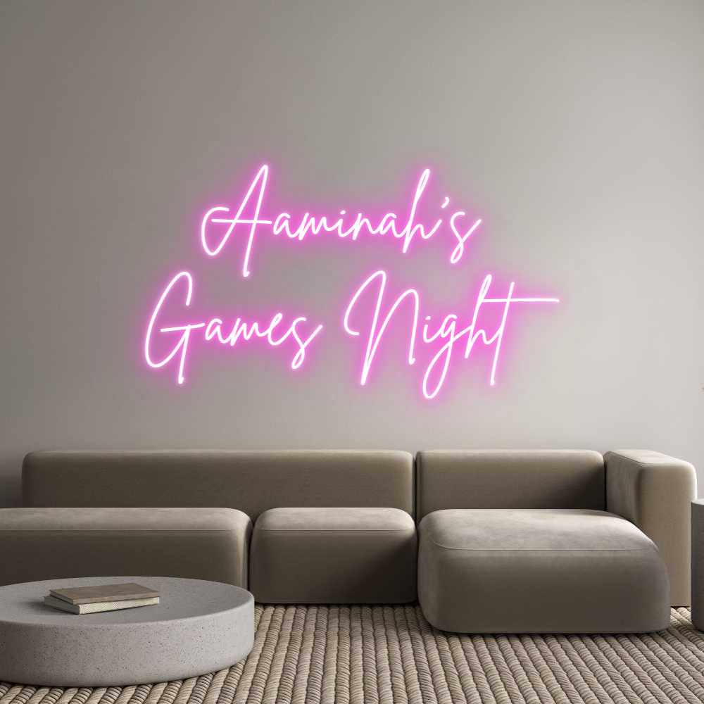 Custom Neon Sign Online Editor Aaminah's 
G...