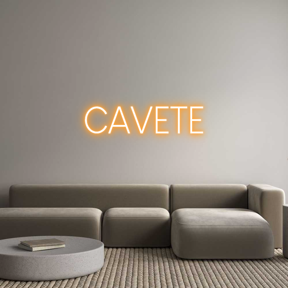 Custom Neon Sign Online Editor CAVETE