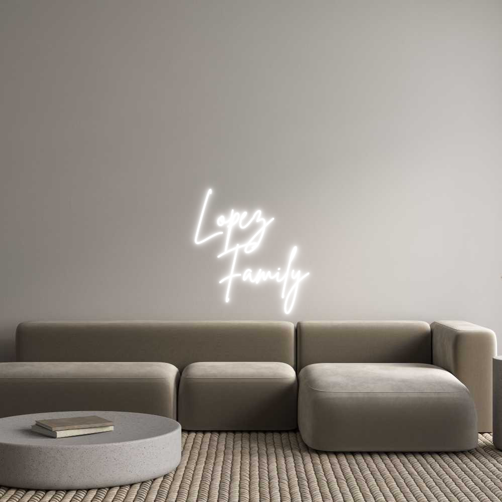 Custom Neon Sign Online Editor Lopez
  Family