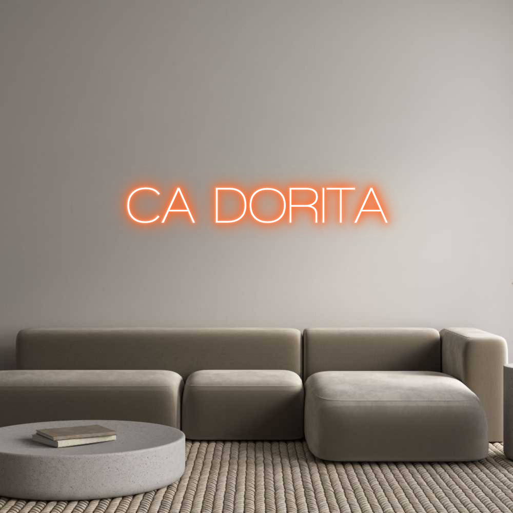 Custom Neon Sign Online Editor CA DORITA