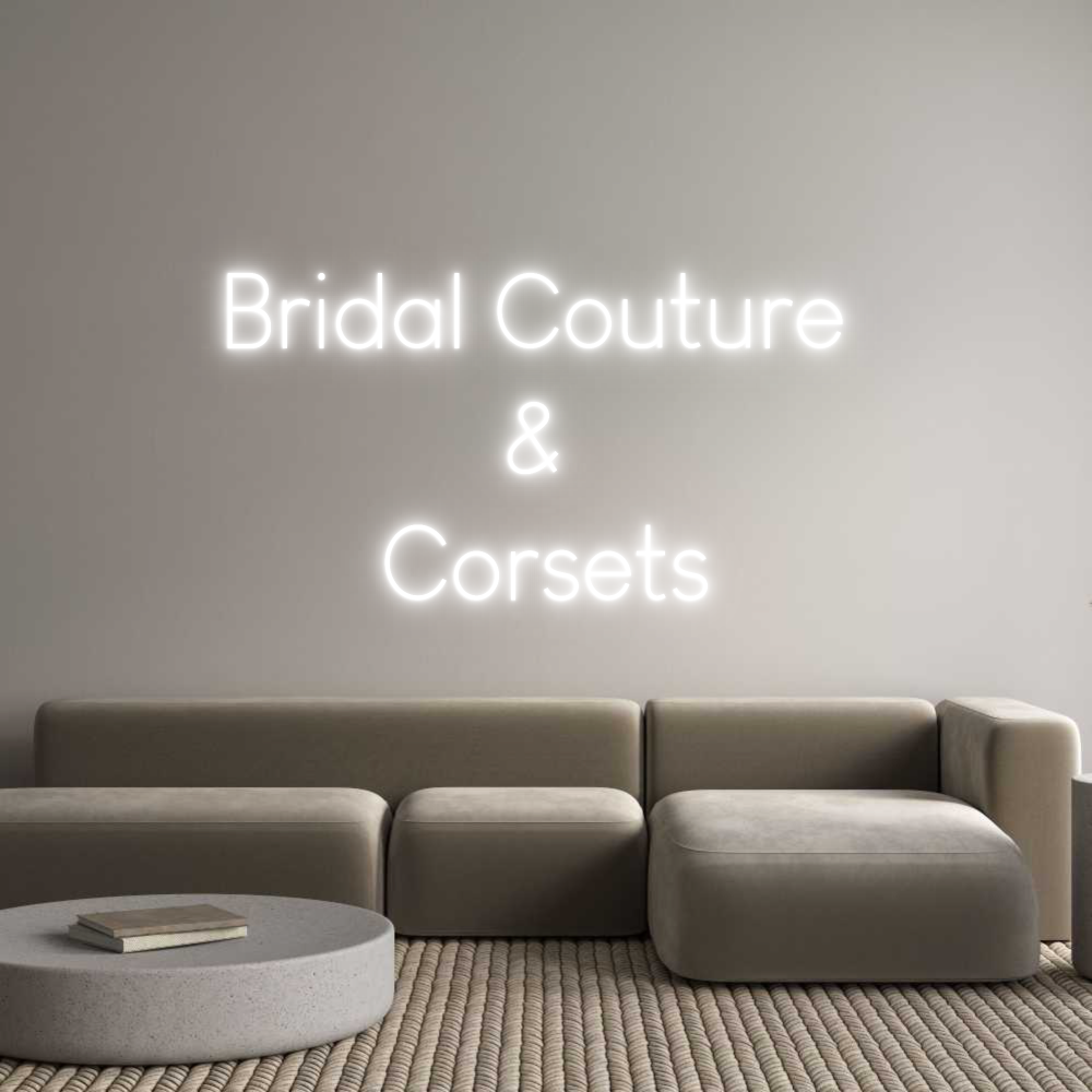 Custom Neon Sign Online Editor Bridal Coutur...