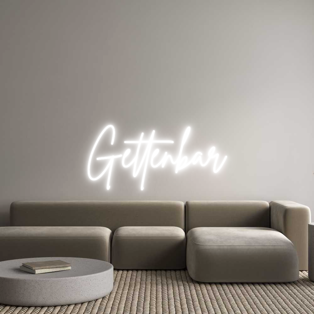 Custom Neon Sign Online Editor Gettenbar