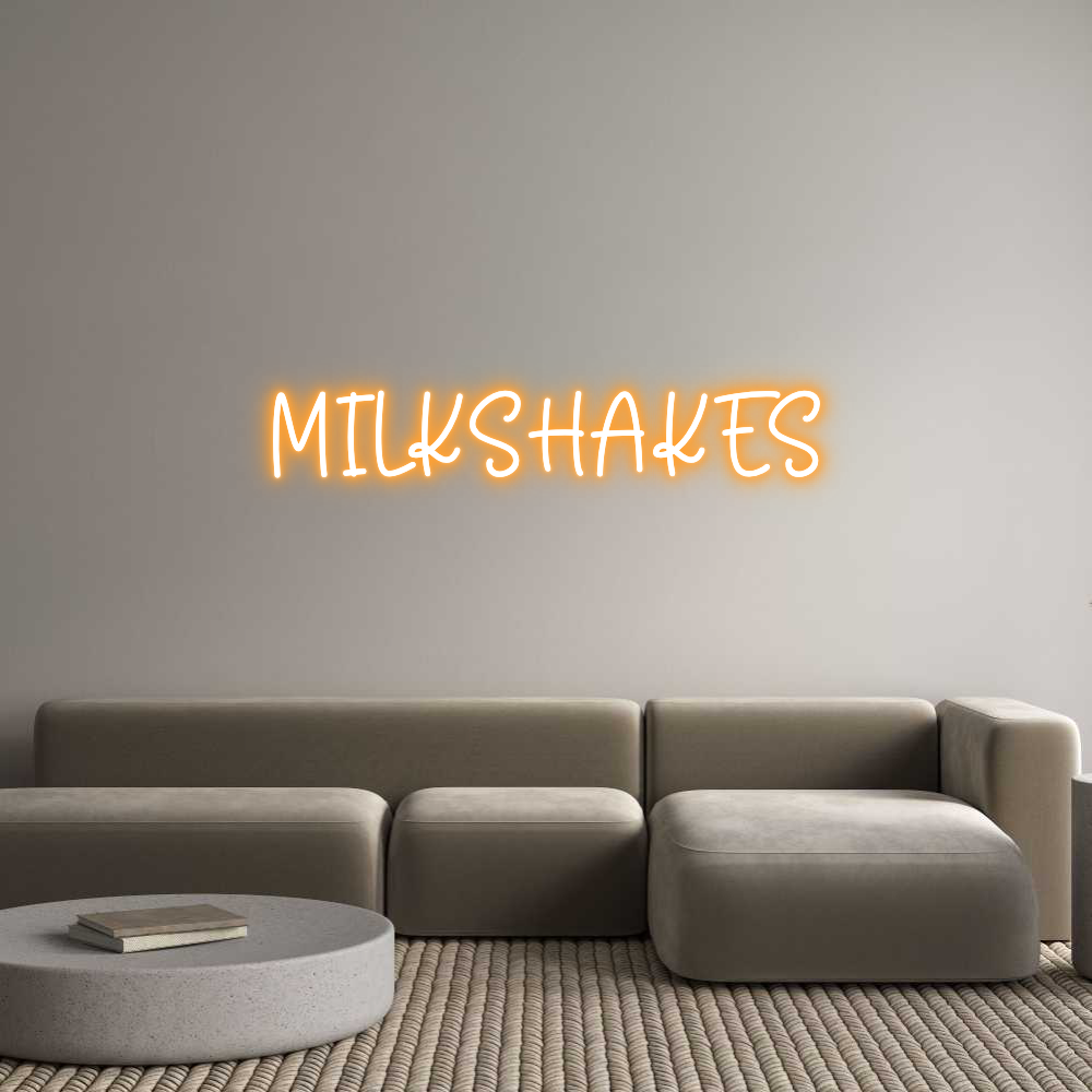 Custom Neon Sign Online Editor MILKSHAKES