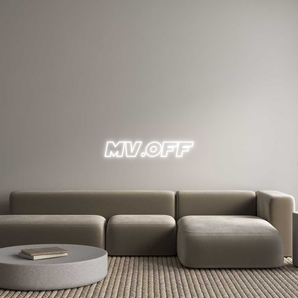 Custom Neon Sign Online Editor MV.OFF