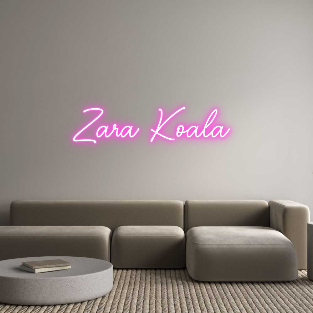 Custom Neon Sign Online Editor Zara Koala
