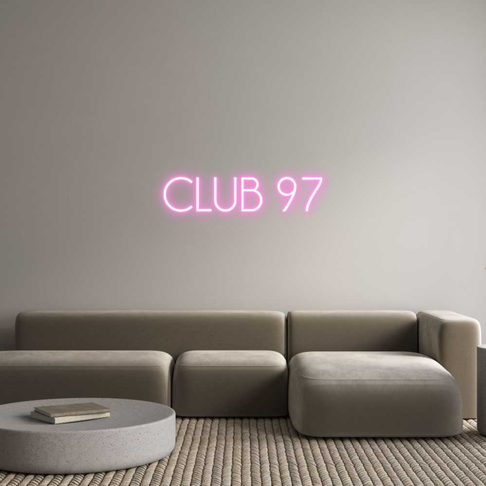 Custom Neon Sign Online Editor CLUB 97