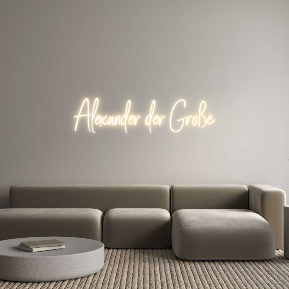 Custom Neon Sign Online Editor Alexander der...