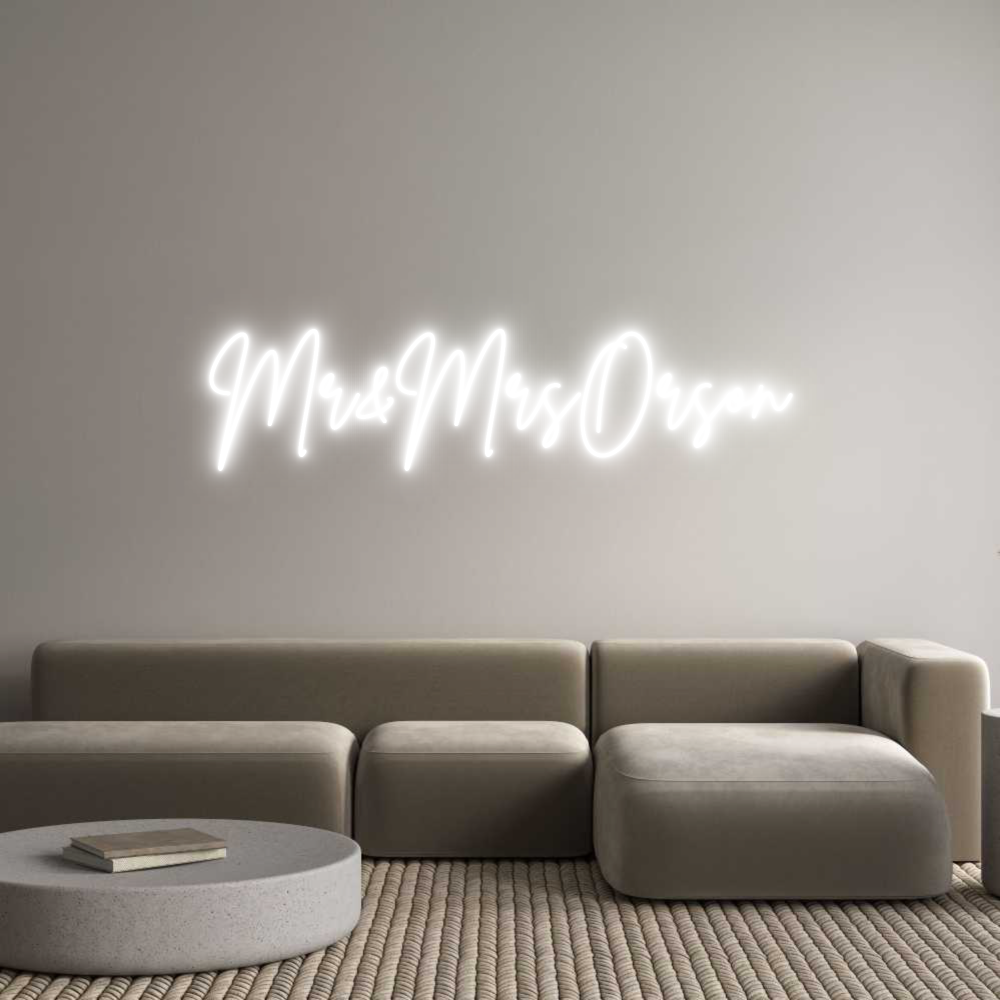 Custom Neon Sign Online Editor Mr&MrsOrson