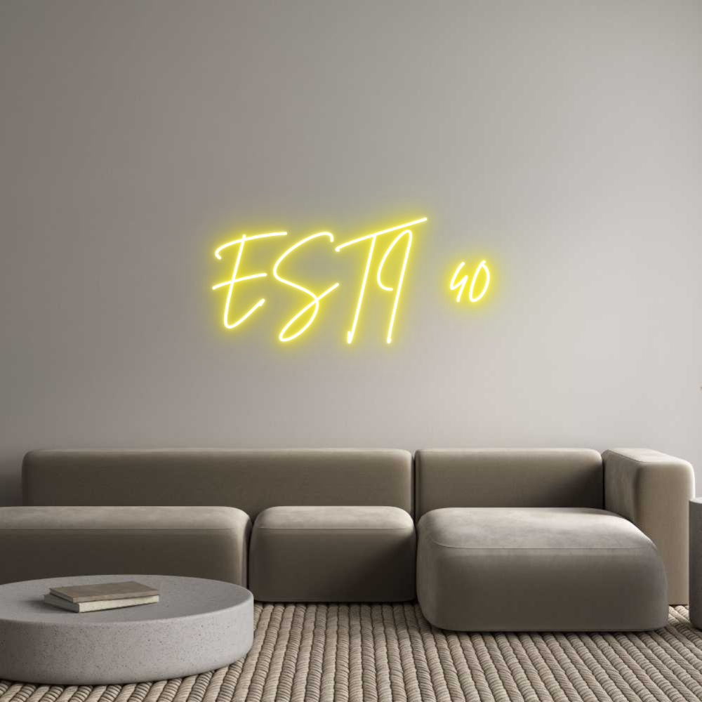 Custom Neon Sign Online Editor ESTI 40