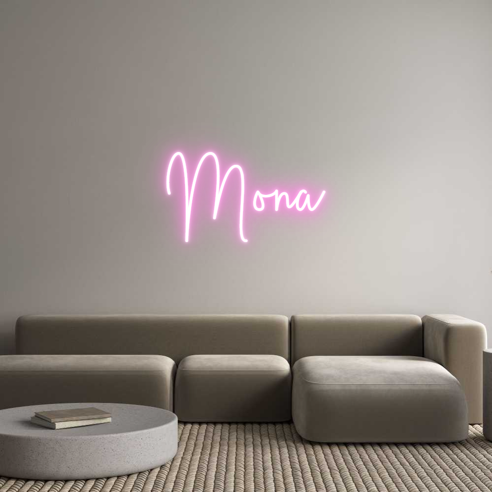 Custom Neon Sign Online Editor Mona