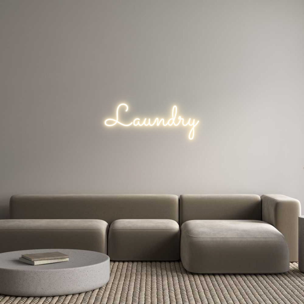 Custom Neon Sign Online Editor Laundry