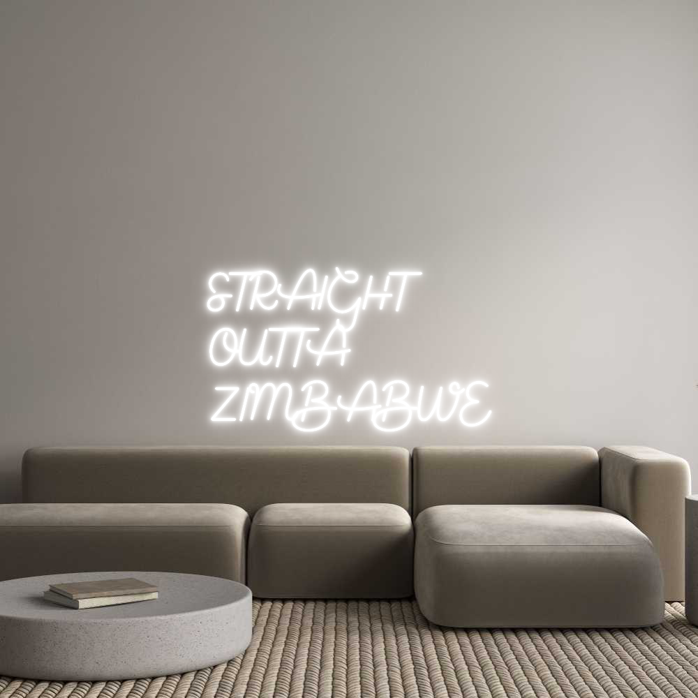 Custom Neon Sign Online Editor STRAIGHT 
OU...