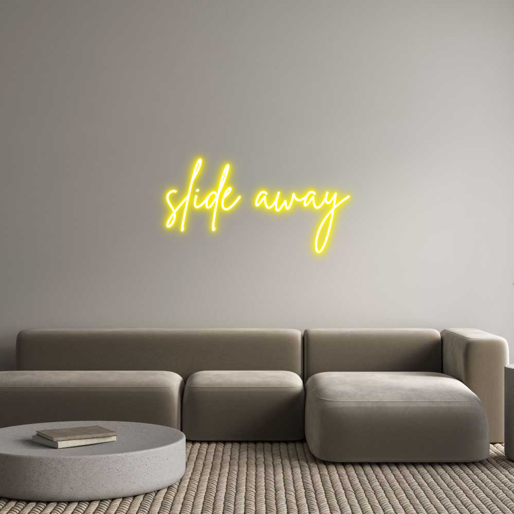 Custom Neon Sign Online Editor slide away