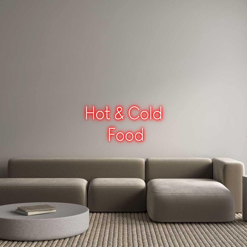 Custom Neon Sign Online Editor Hot & Cold 
...