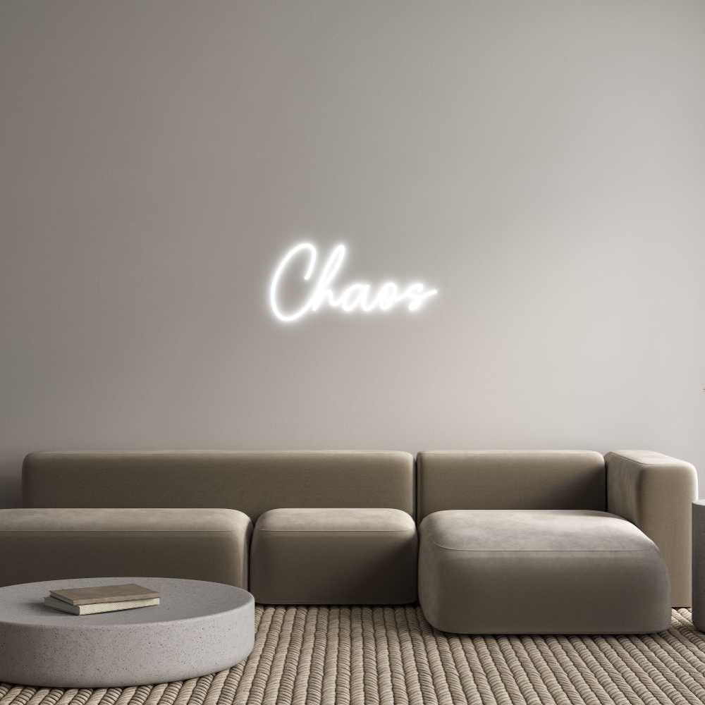 Custom Neon Sign Online Editor Chaos