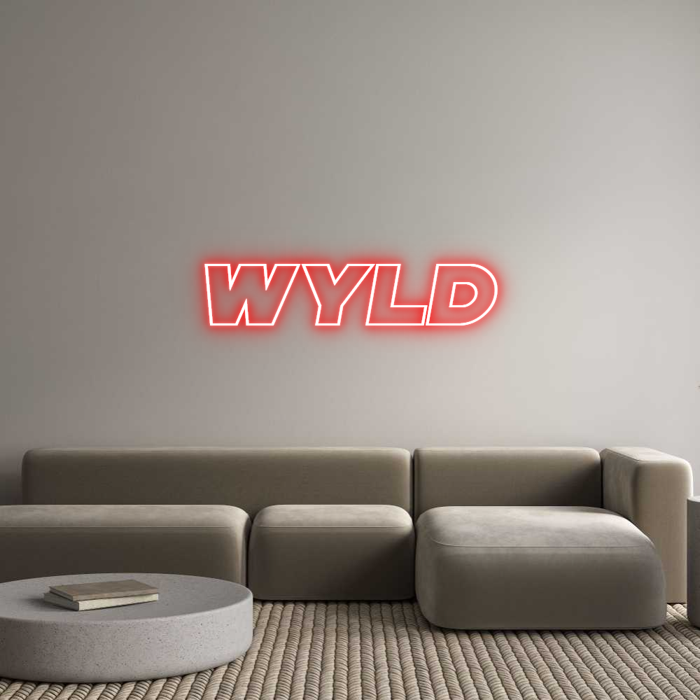 Custom Neon Sign Online Editor WYLD