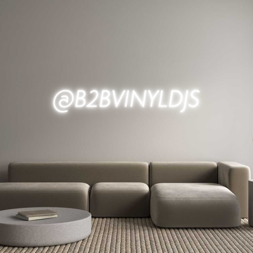 Custom Neon Sign Online Editor @B2BVINYLDJS