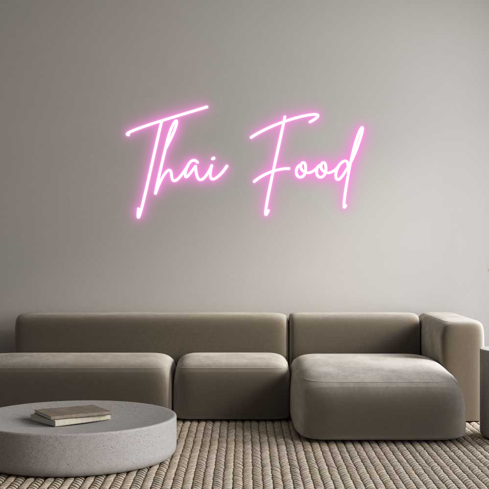 Custom Neon Sign Online Editor Thai Food