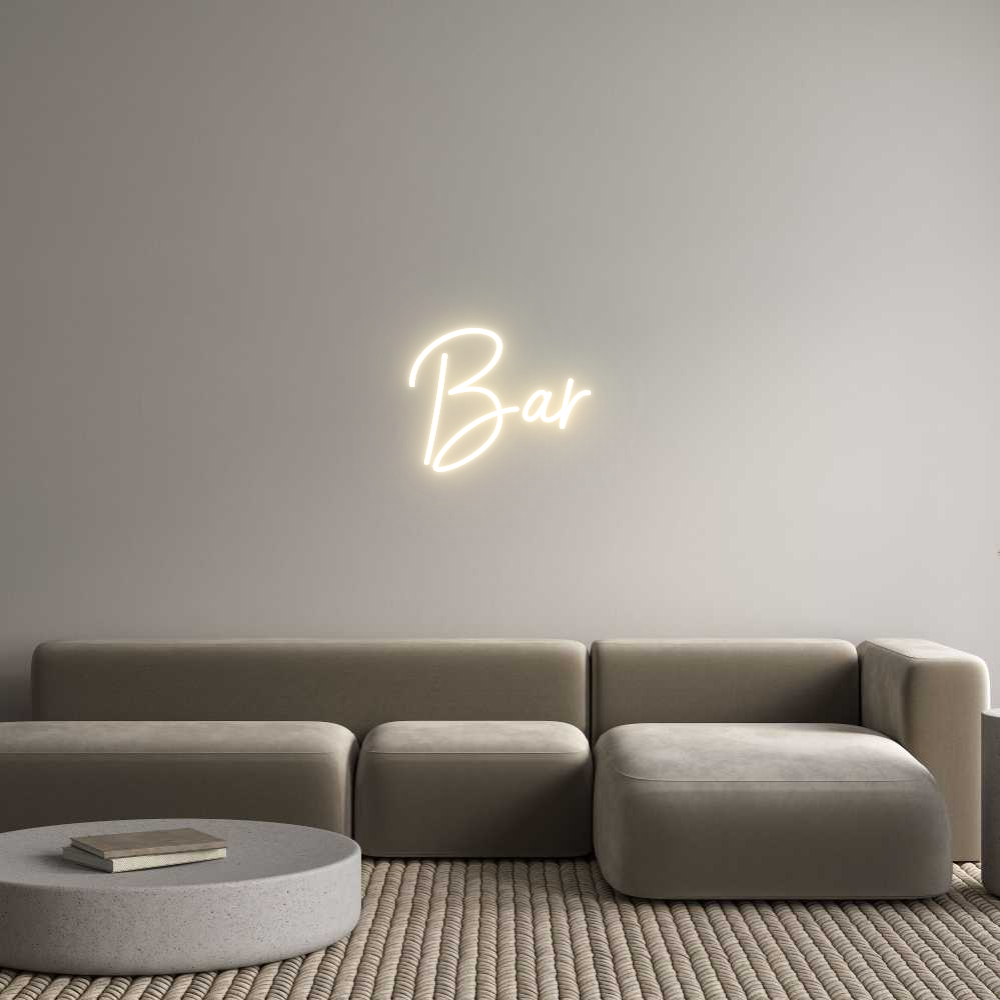 Custom Neon Sign Online Editor Bar