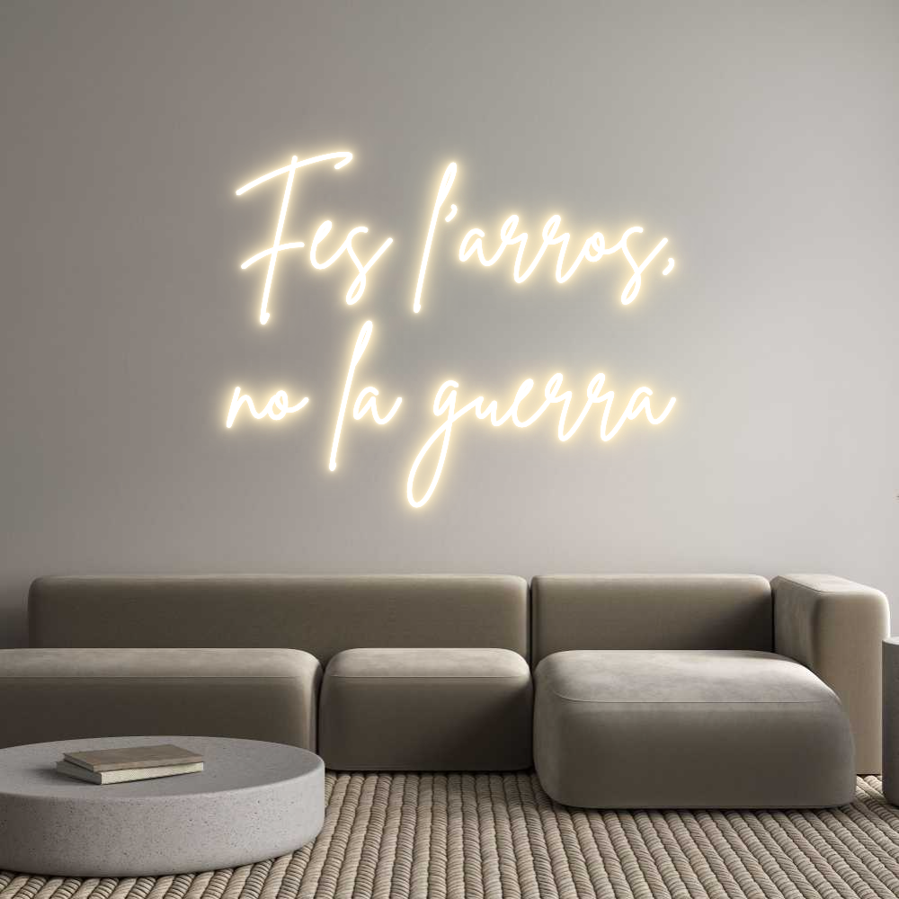 Custom Neon Sign Online Editor Fes l'arròs,
...