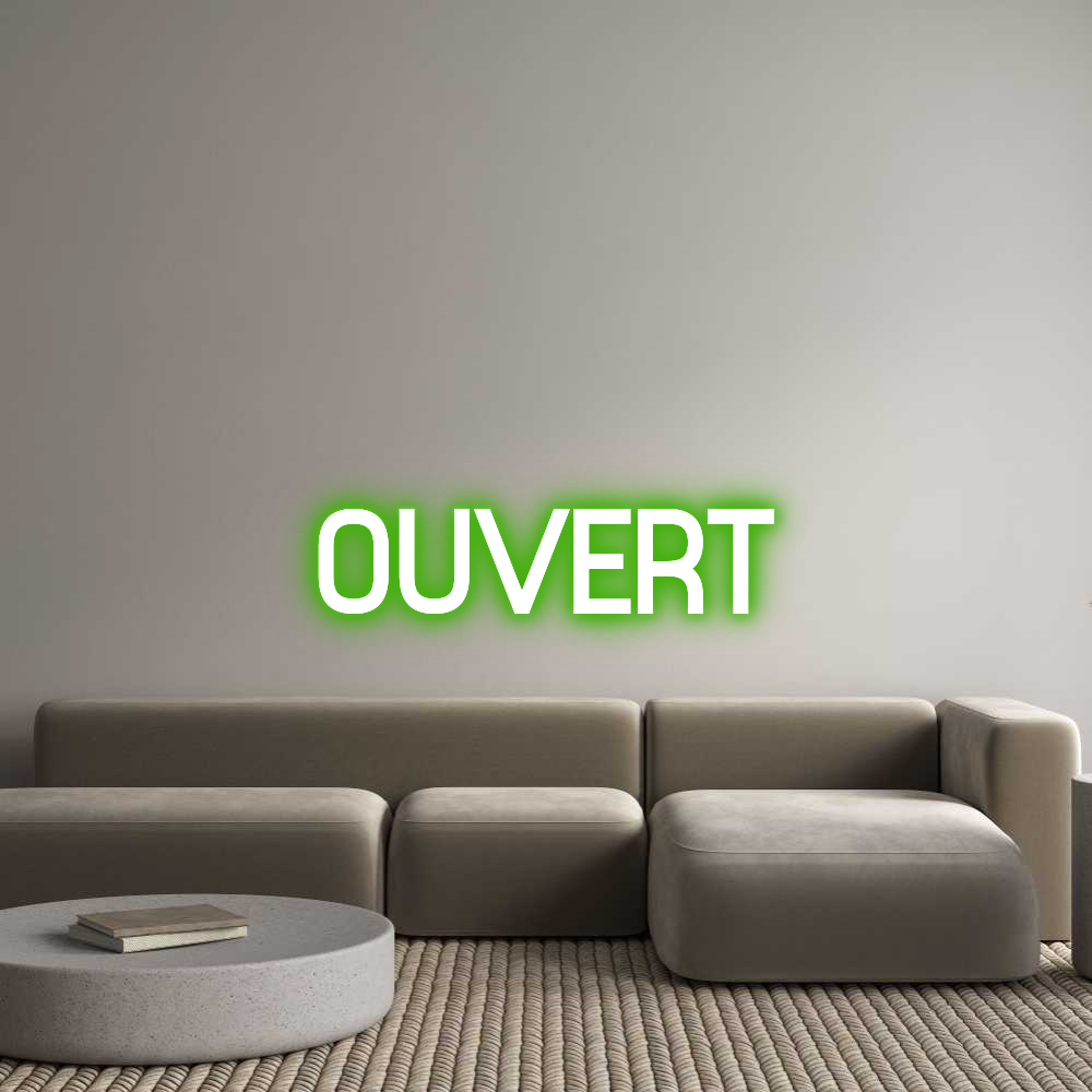 Custom Neon Sign Online Editor OUVERT