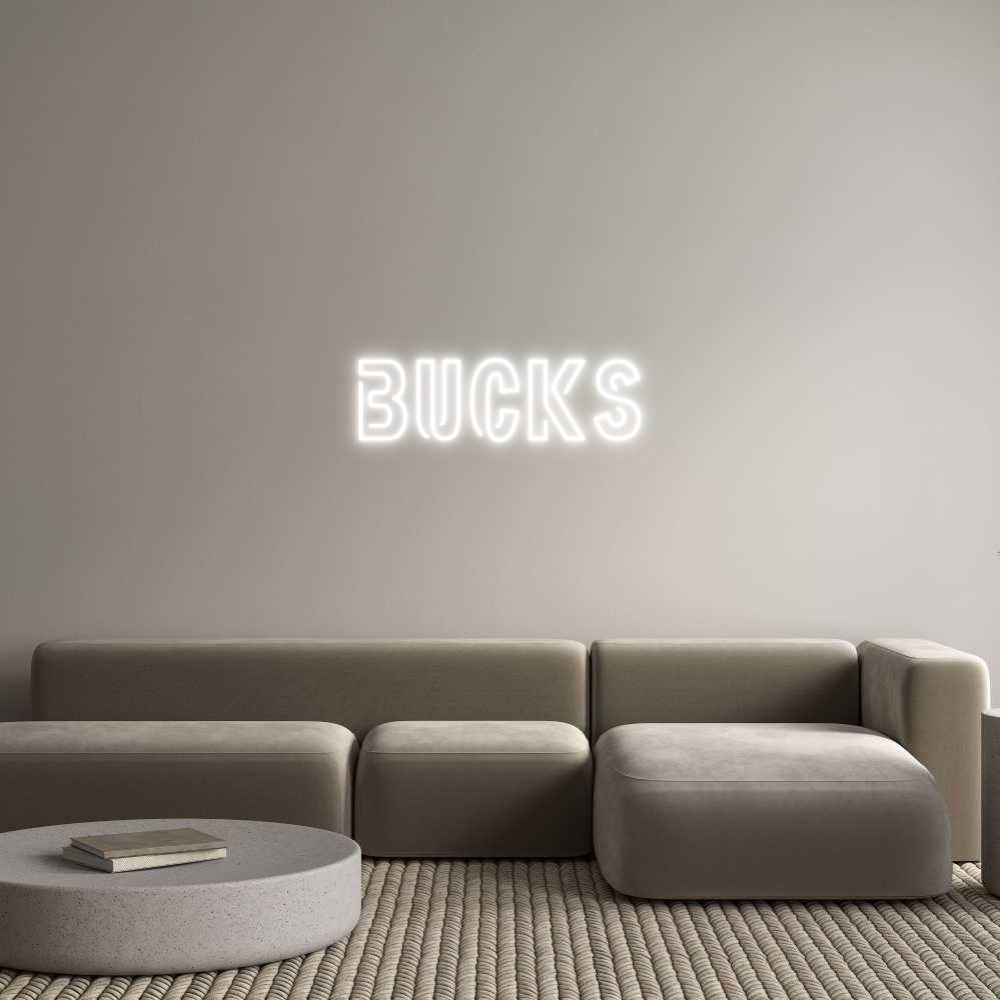 Custom Neon Sign Online Editor BUCKS