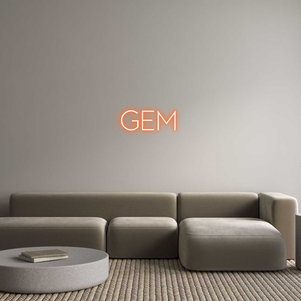 Custom Neon Sign Online Editor Gem