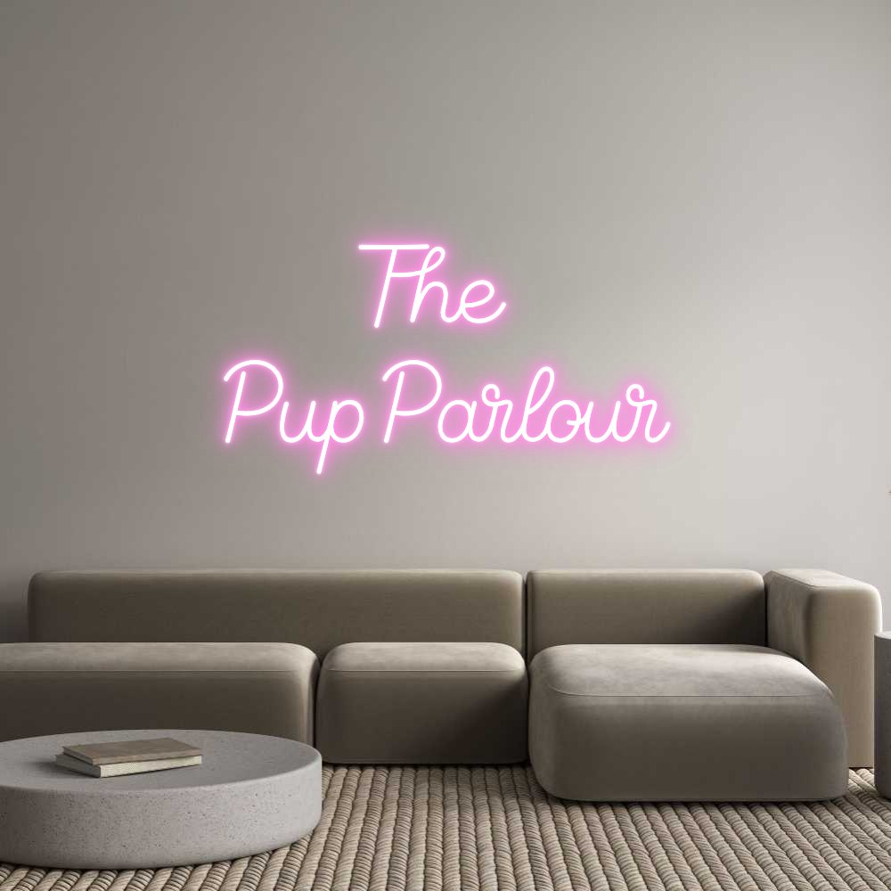 Custom Neon Sign Online Editor The 
Pup Par...