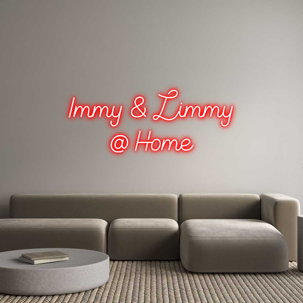Custom Neon Sign Online Editor Immy & Limmy
...