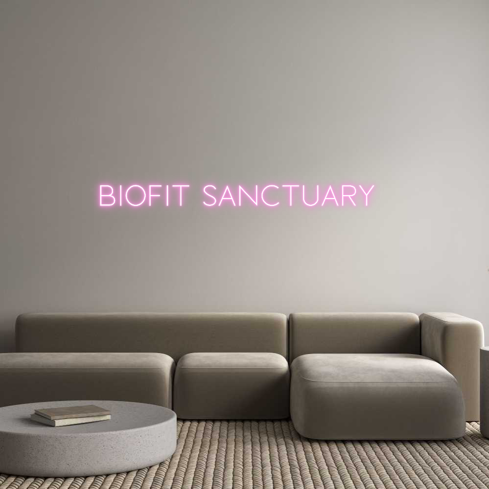 Custom Neon Sign Online Editor BIOFIT SANCTU...