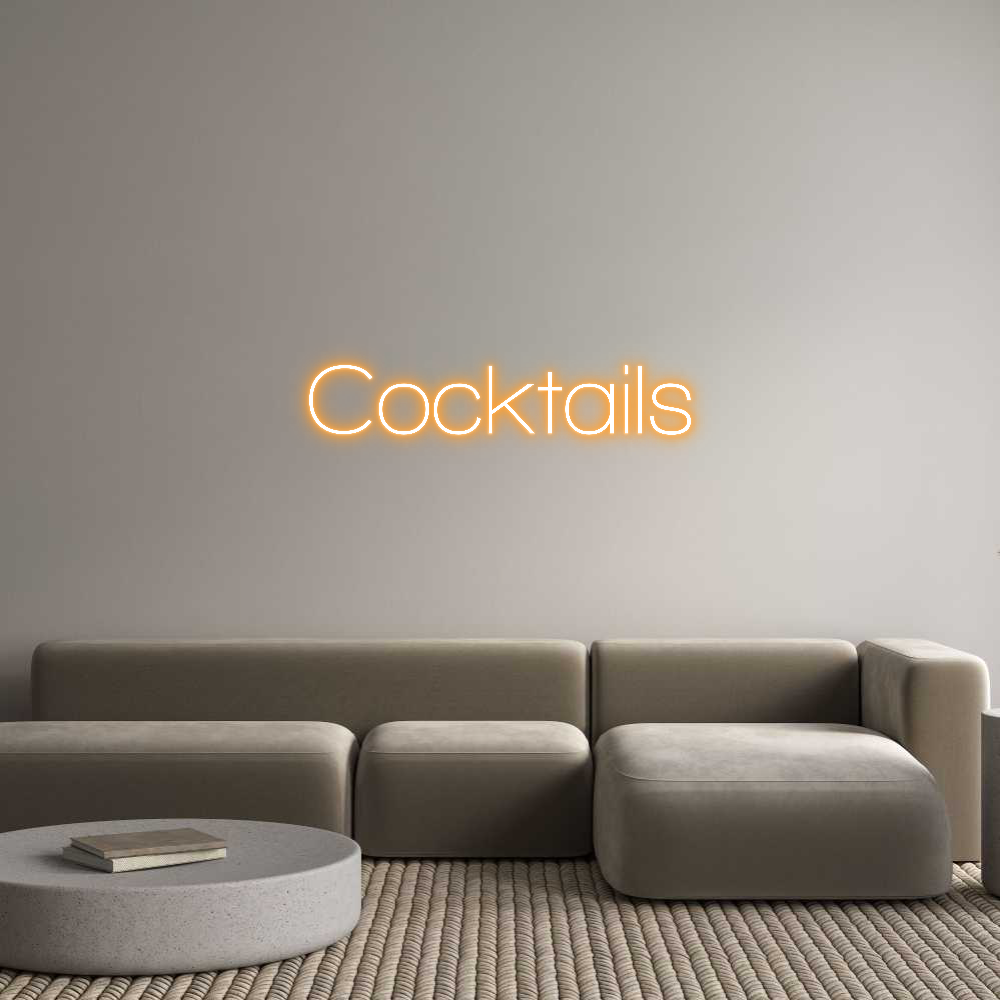 Custom Neon Sign Online Editor Cocktails