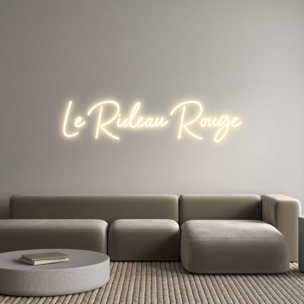 Custom Neon Sign Online Editor Le Rideau Rouge