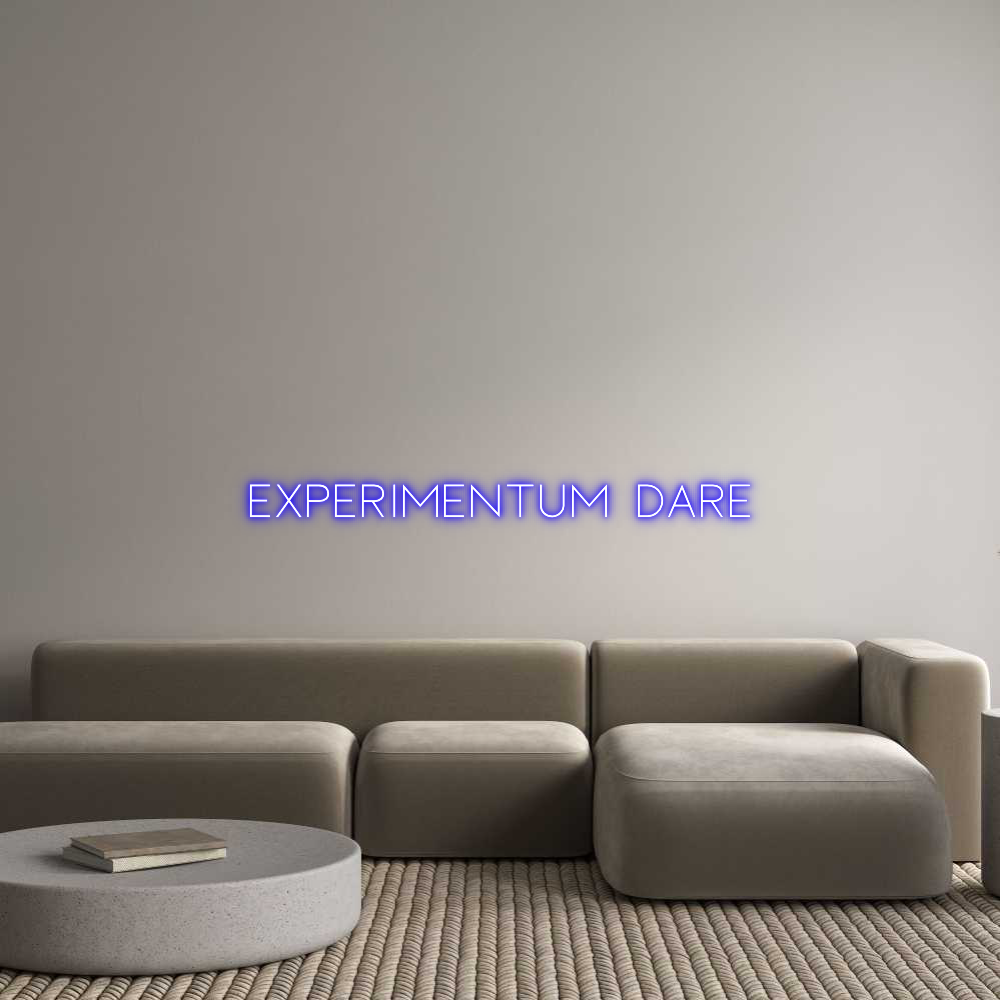 Custom Neon Sign Online Editor EXPERIMENTUM ...