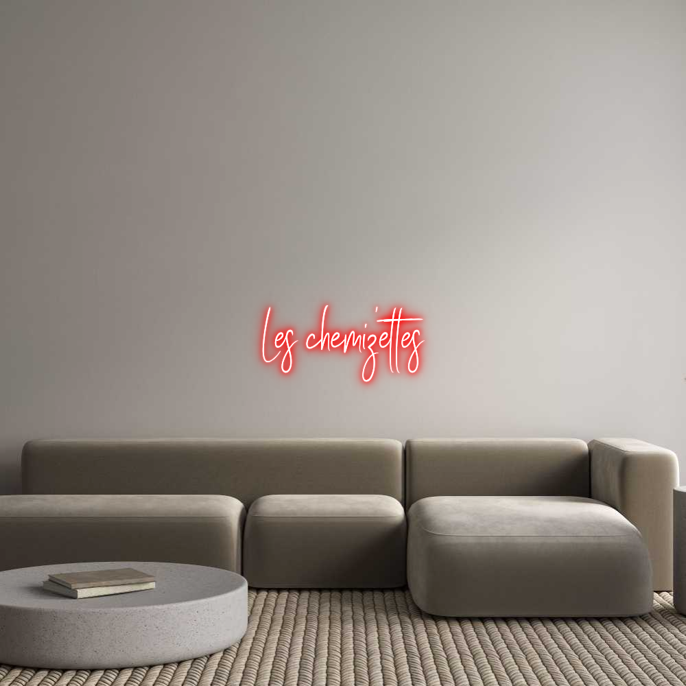 Custom Neon Sign Online Editor Les chemiz'et...