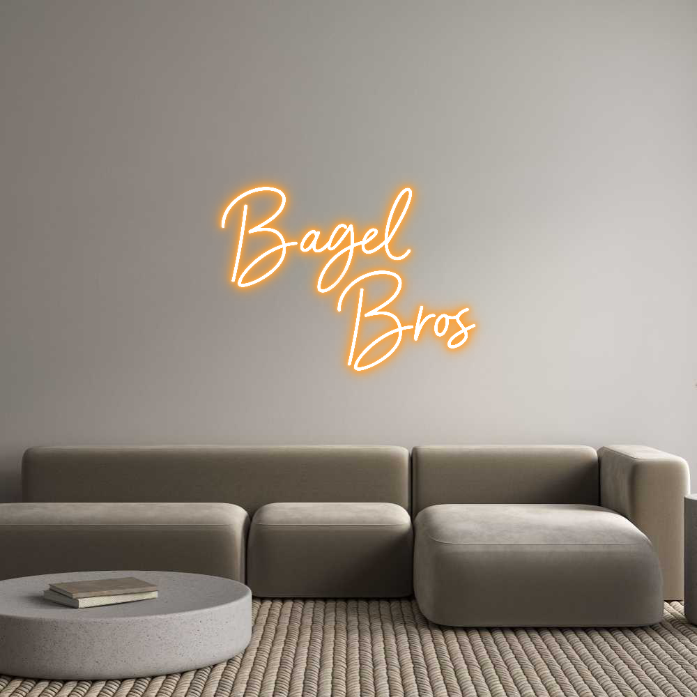 Custom Neon Sign Online Editor Bagel 
     ...