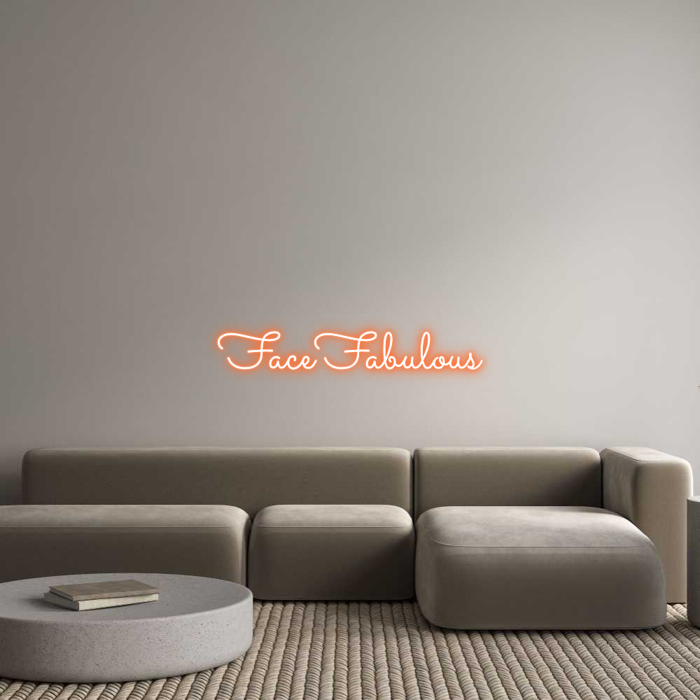 Custom Neon Sign Online Editor FaceFabulous
