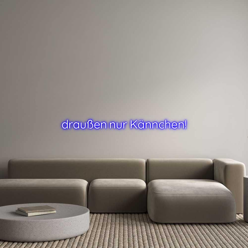 Custom Neon Sign Online Editor draußen nur K...
