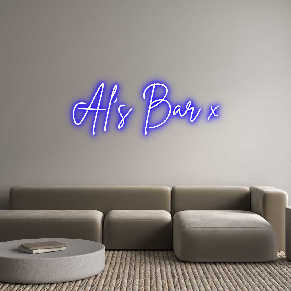 Custom Neon Sign Online Editor Al’s Bar x