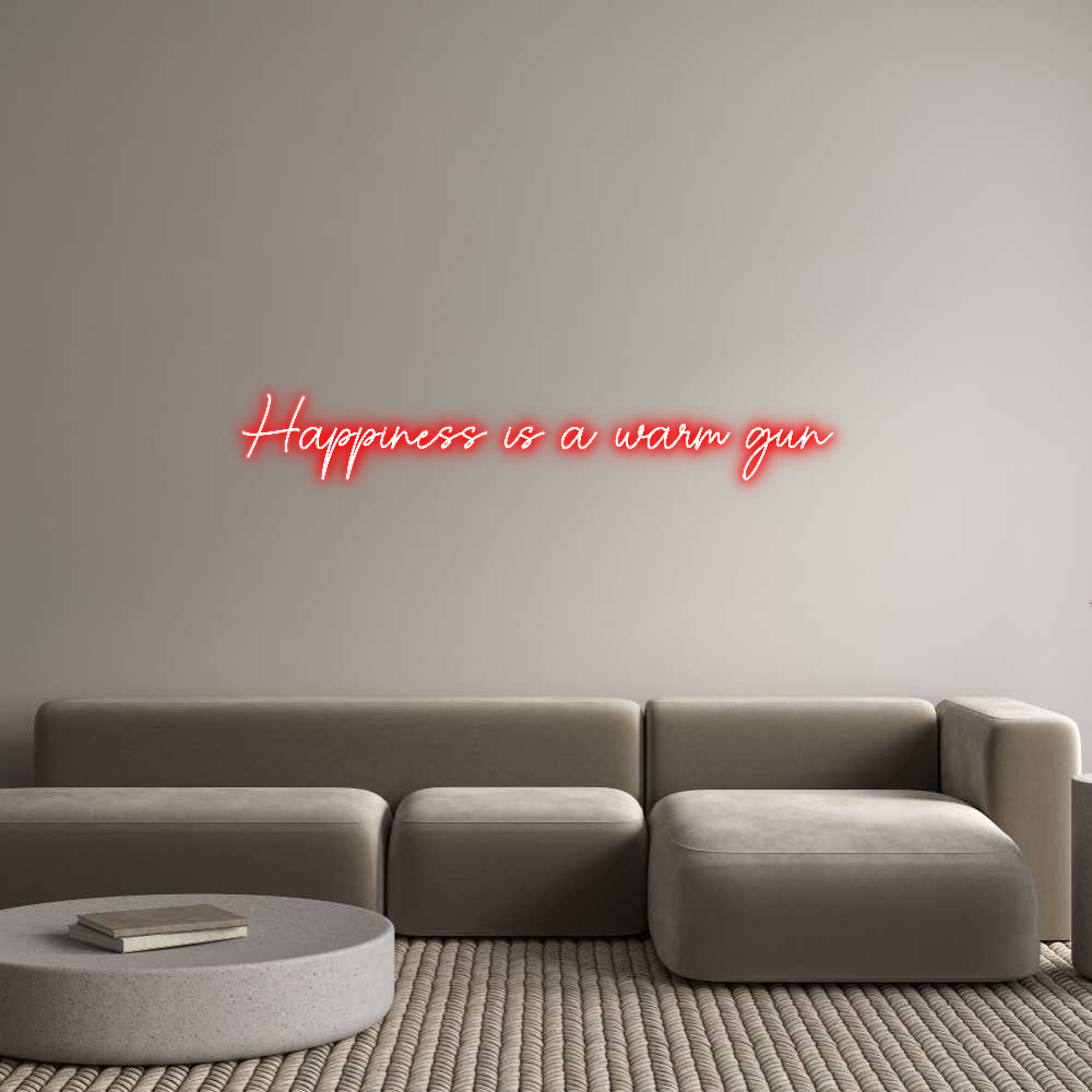Custom Neon Sign Online Editor Happiness is ...