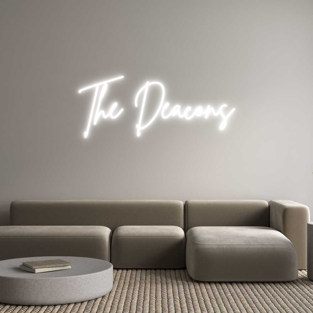 Custom Neon Sign Online Editor The Deacons